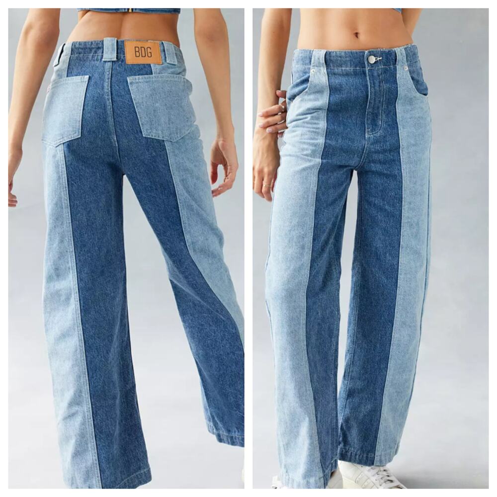 BDG High & Wide jeans from Urban Outfitters Retro two-tone Size 27